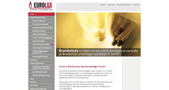 Desktop Screenshot of eurolux-brandschutz.de